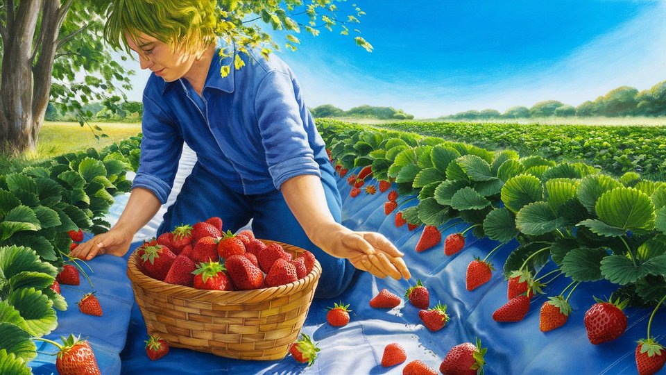 erdbeeren pflücken in der nähe