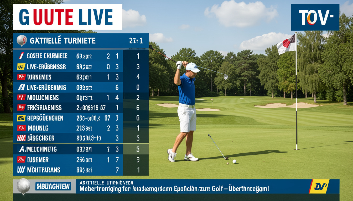 Golf heute live – Aktuelle Turniere, Live-Ergebnisse und Möglichkeiten zur Golf-Übertragung